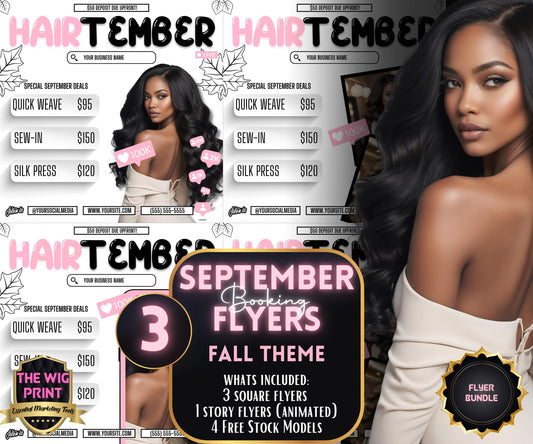 HairTember | 3 Hair Stylist Flyers