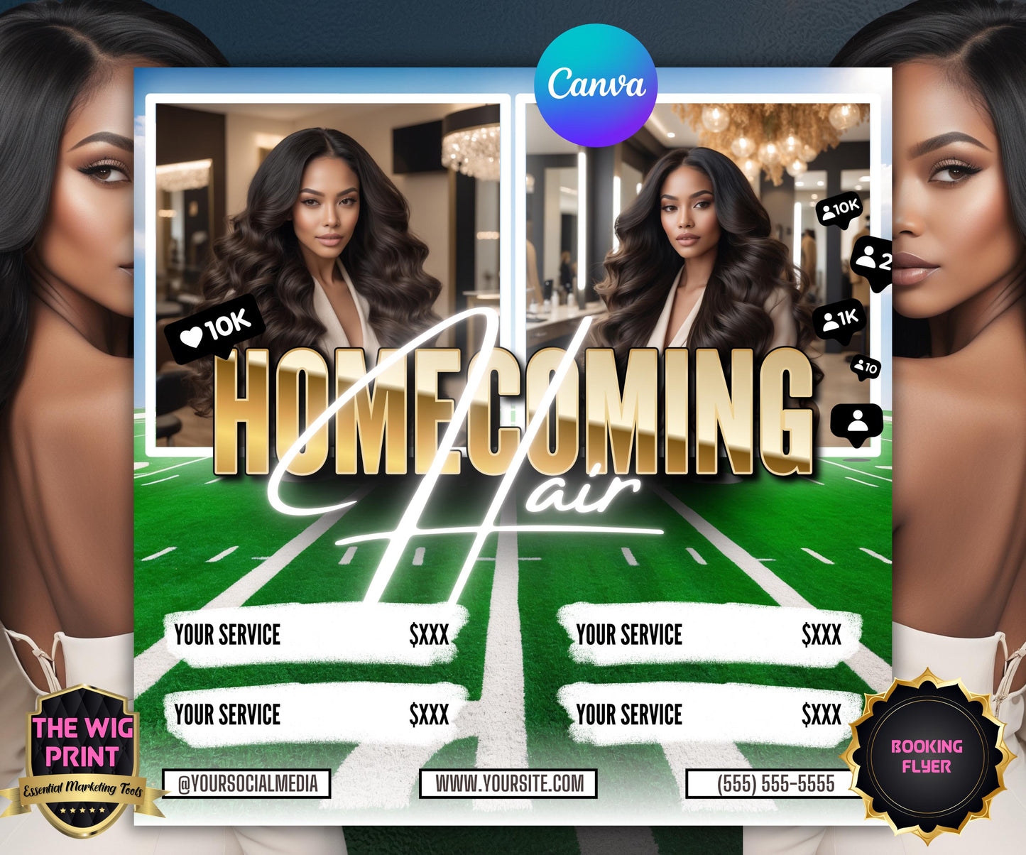 Homecoming Hair Flyer | HBCU Homecoming | Homecoming Deals | Homecoming Sale