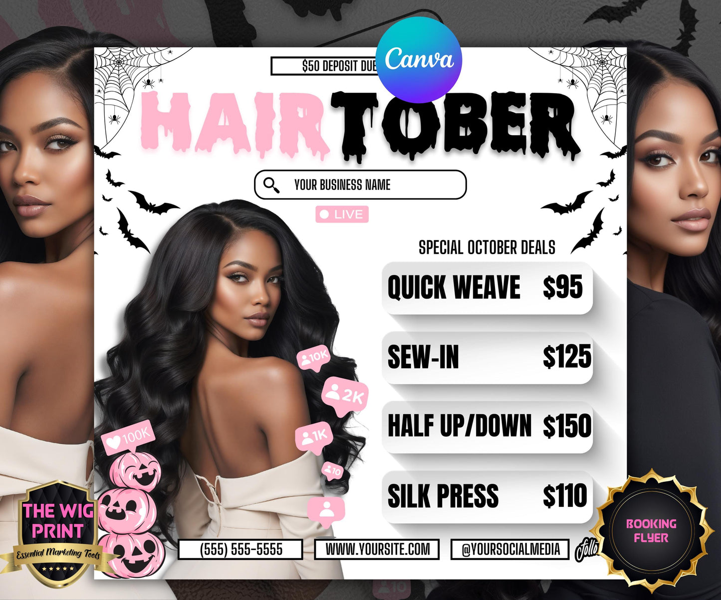 HairTober | Hair Stylist Flyer