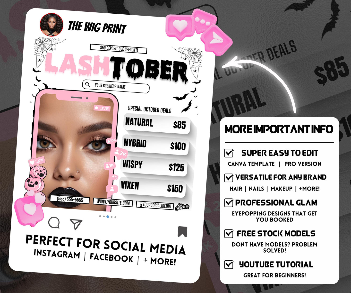 LashTober | Lash Tech Flyer