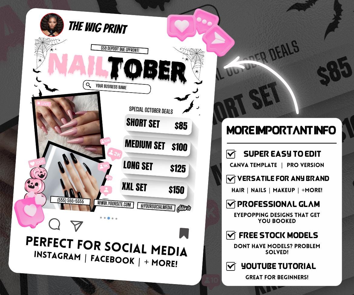 NailTober | Nail Tech Flyer