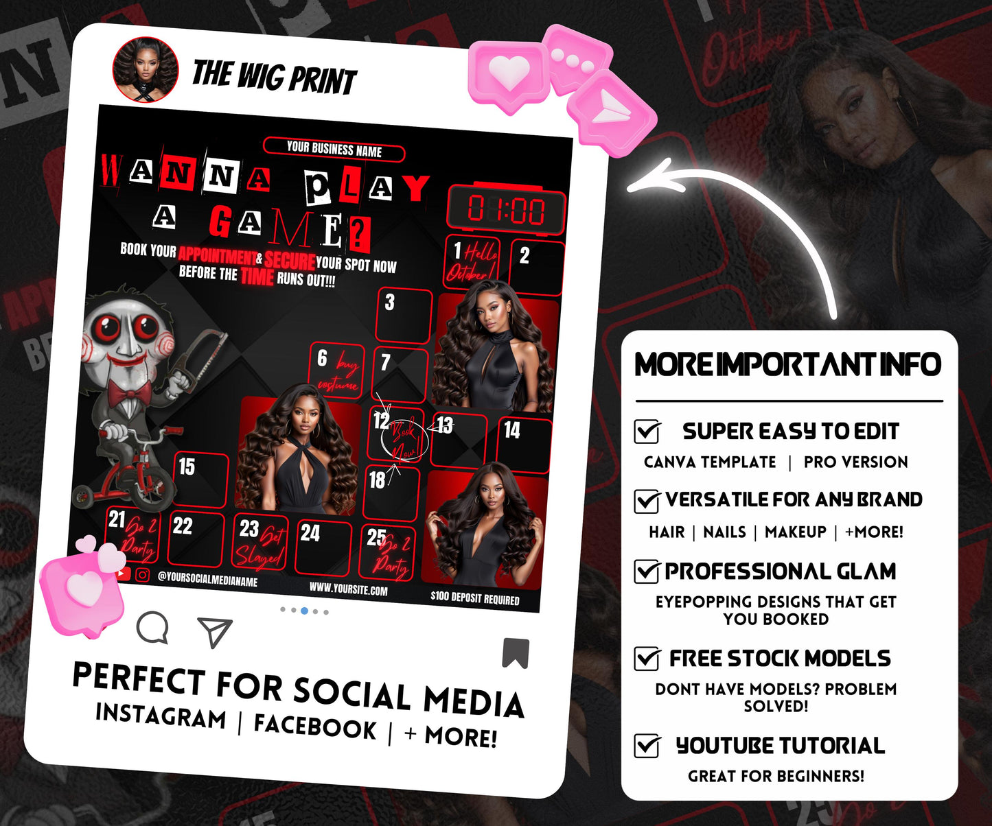 Halloween Flyer | Jigsaw Themed Flyer Template